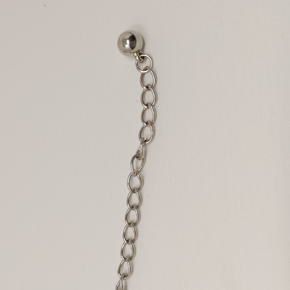Women's Silver Tone Leaf Chain Belt - Picture 7 of 10